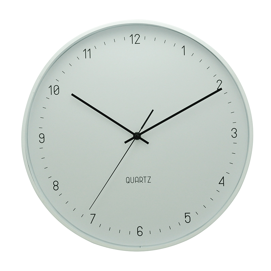 Edrik White Wall Clock