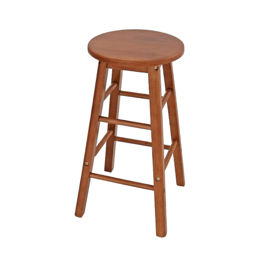 Yoona Round Wooden Bar Stool