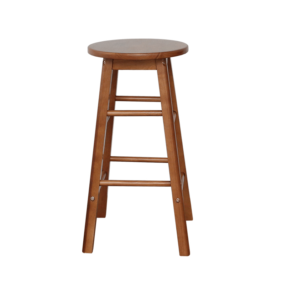 Yoona Round Wooden Bar Stool