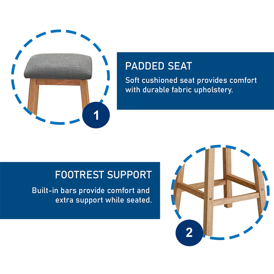 Jeon Square Bar Stool