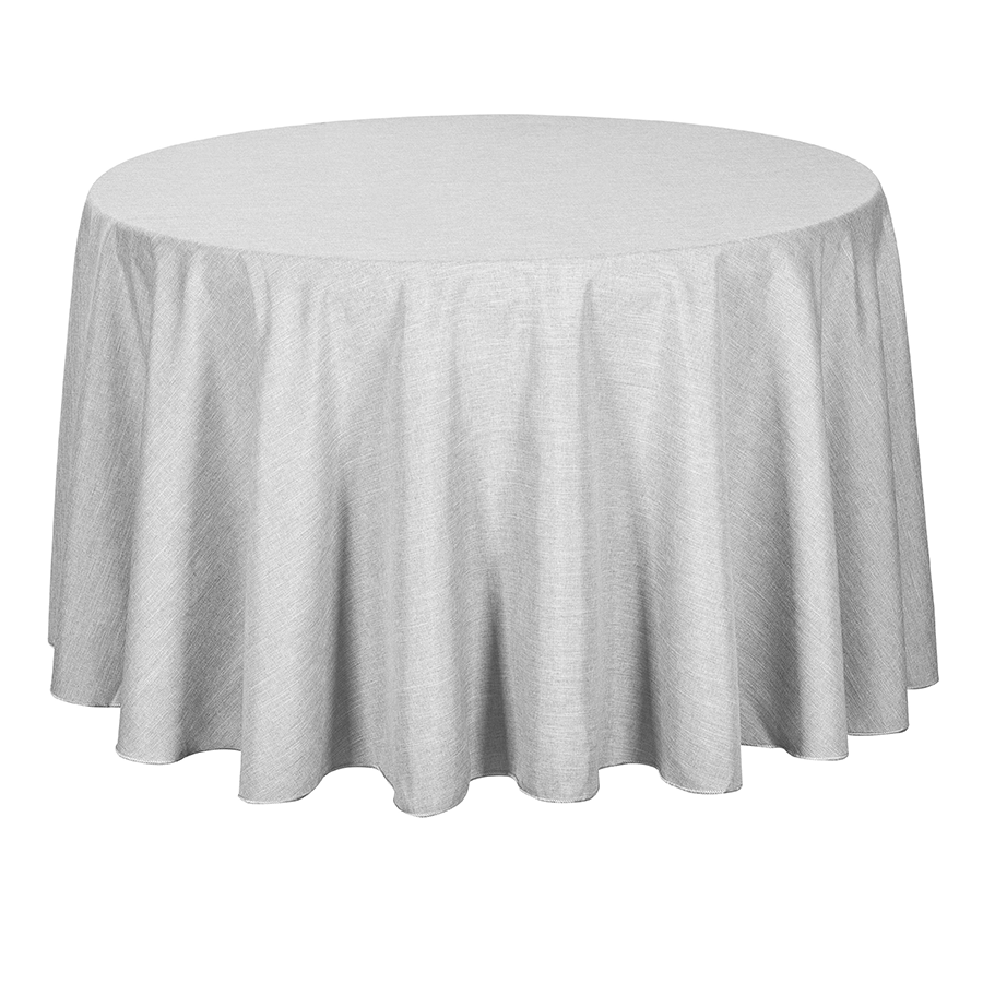 Aleko Round Tablecloth Aleko Round Tablecloth Ash Gray Mandaue Foam