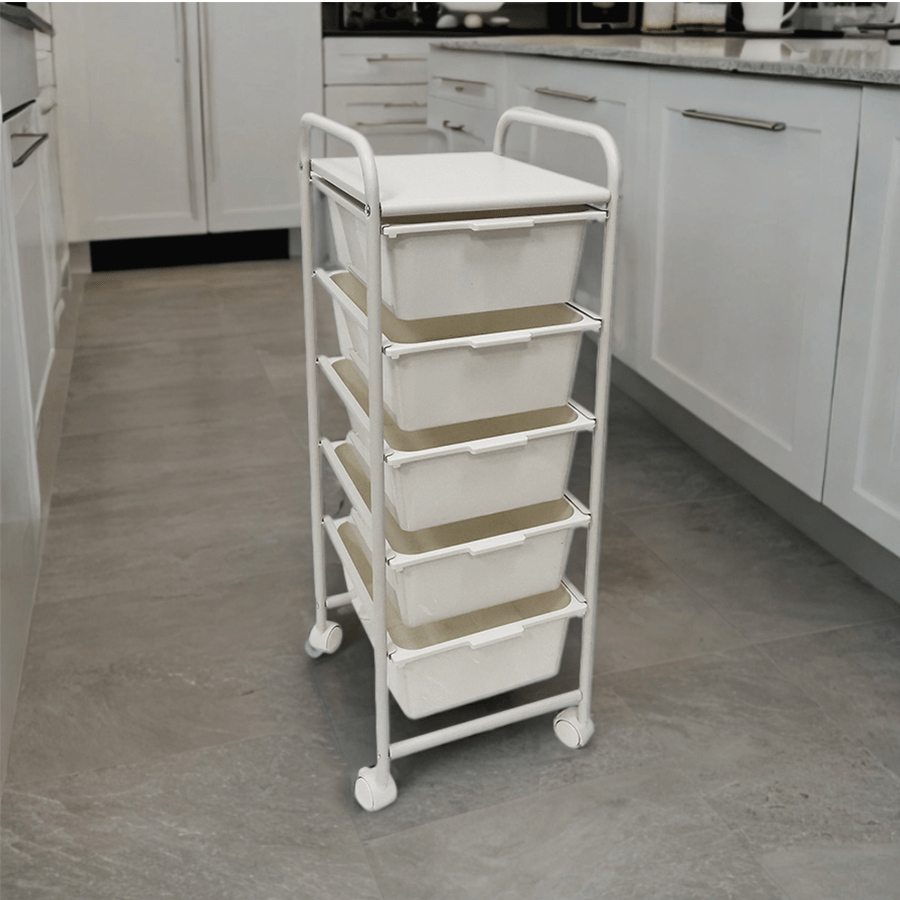 Tyrell Single with 5 Drawer Trolley