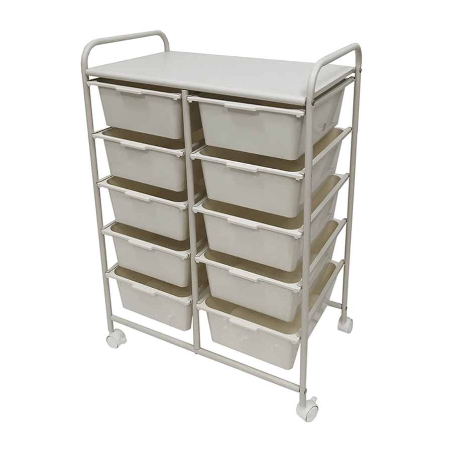 Tyrell Double with 10 Drawer Trolley