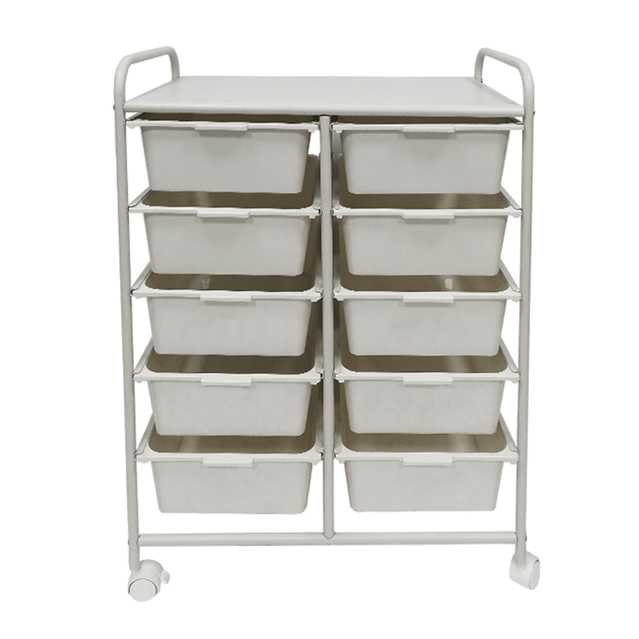 Tyrell Double with 10 Drawer Trolley