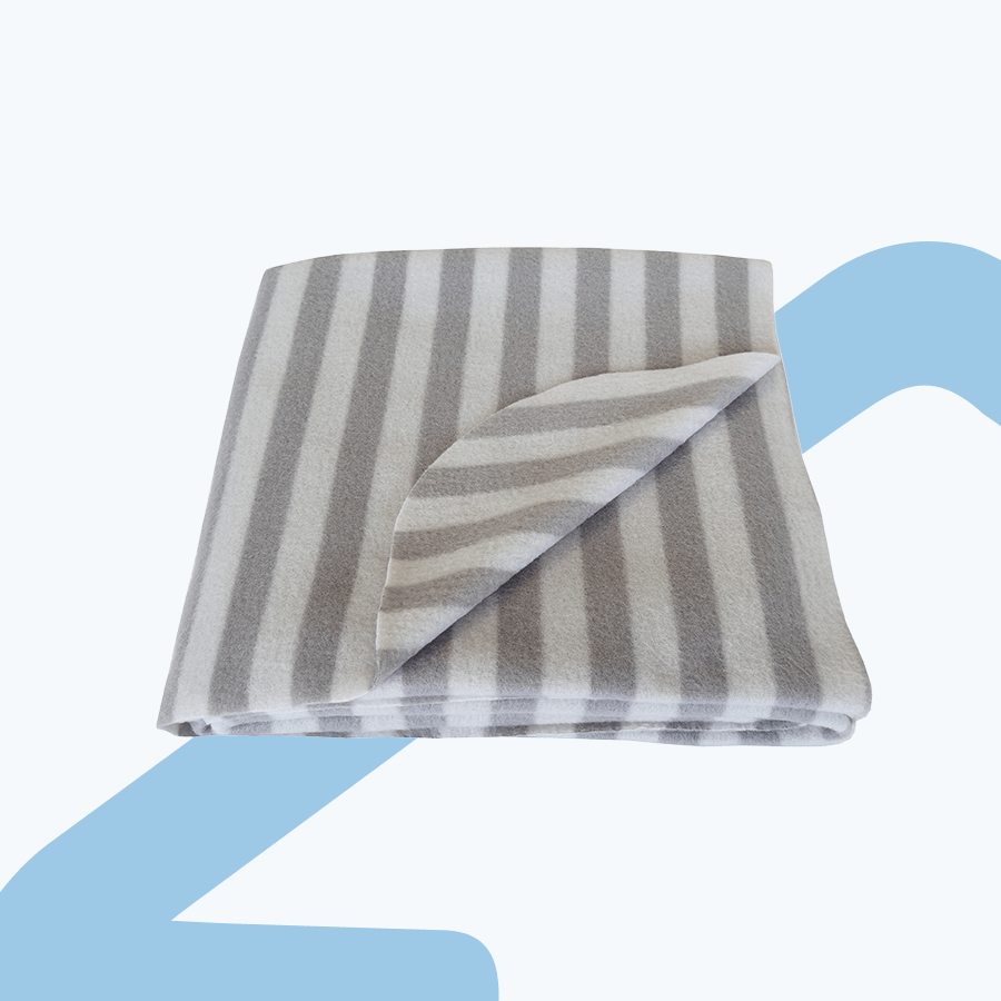 Liam Striped Fleece Blanket