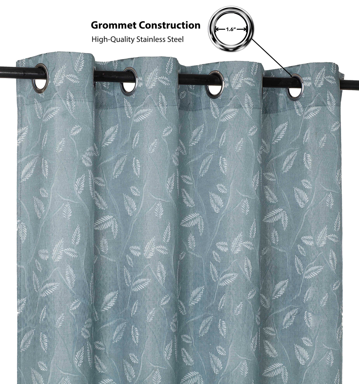 Bendine Steel Blue Curtain