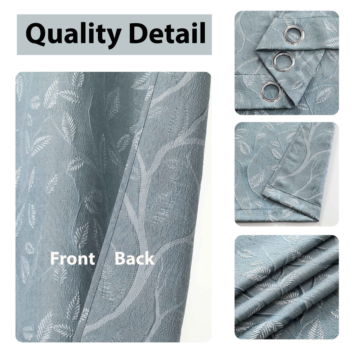 Bendine Steel Blue Curtain