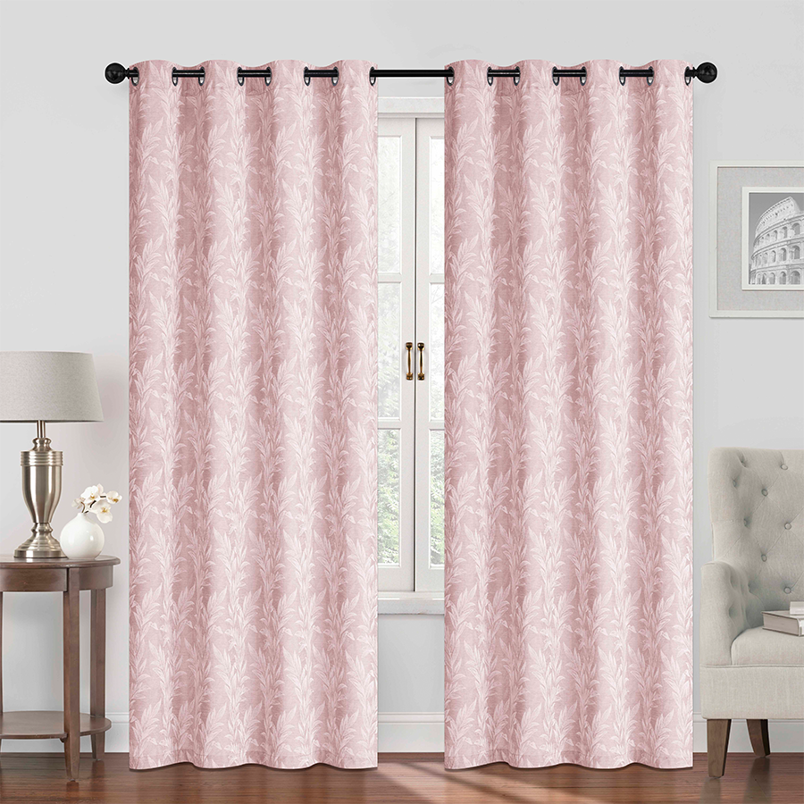 Brends Blush Pink Set of 2 Curtains 54x85"