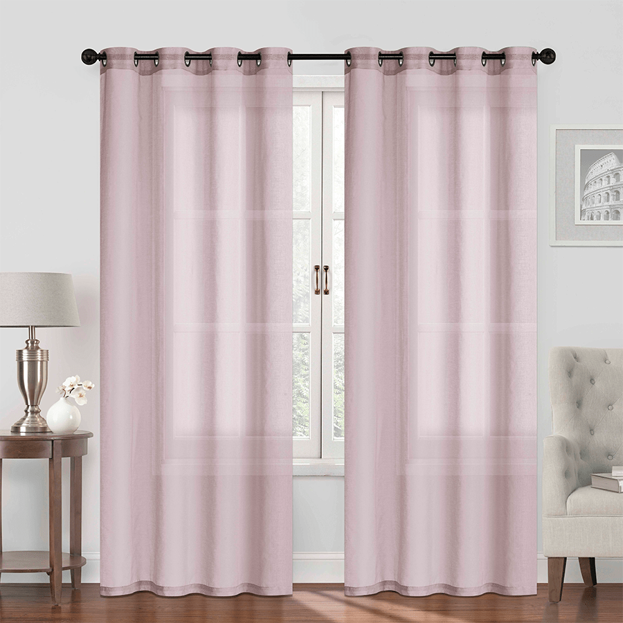 Berite Set of 2 Curtains Berite Set of 2 Curtains Nude Pink Mandaue Foam