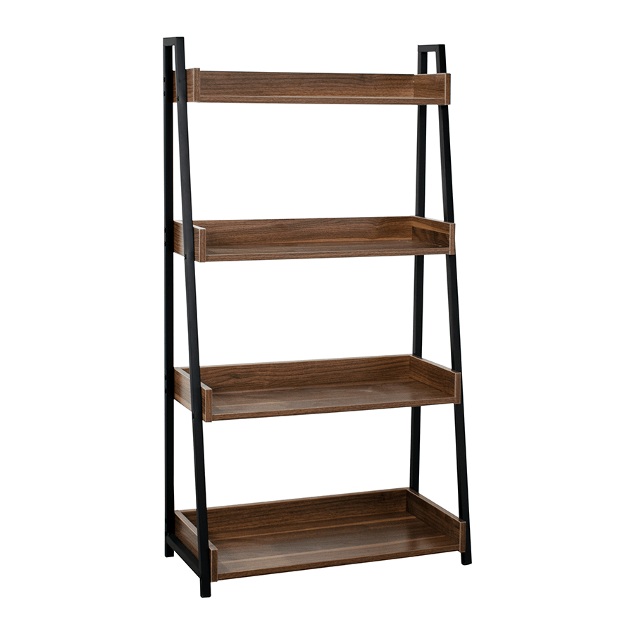 MORE ELLIANA OPTIONS Elliana 4 Tier Bookshelves Elliana 4 Tier Bookshelves Walnut Mandaue Foam