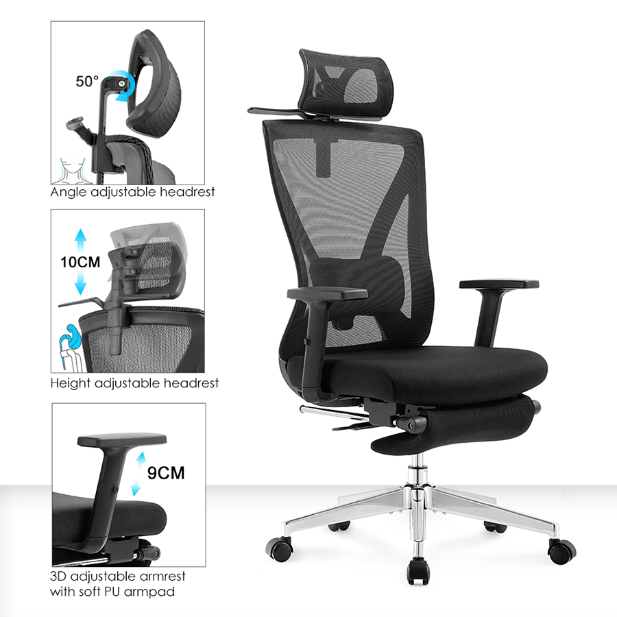 Brinley Office Chair with Footrest