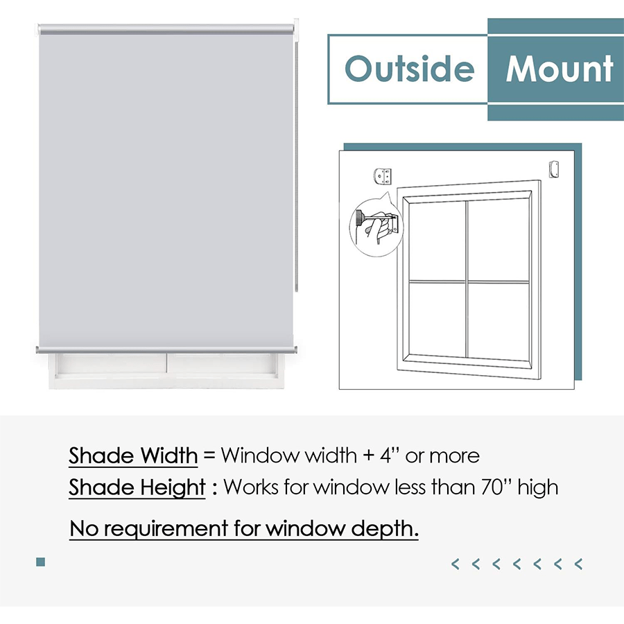 Gray Blackout Roller Shades Gray Blackout Roller Shades Mandaue Foam