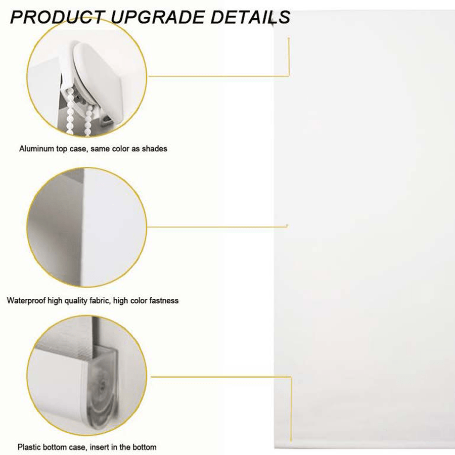 Light Gray Blackout Roller Shades