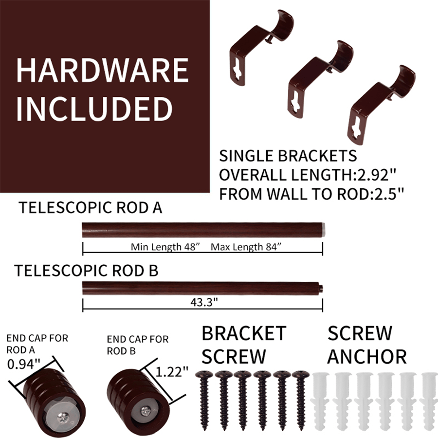 MORE BASIC CURTAIN ROD OPTIONS Basic Adjustable Wood Curtain Rod Basic Adjustable Wood Curtain Rod Mandaue Foam
