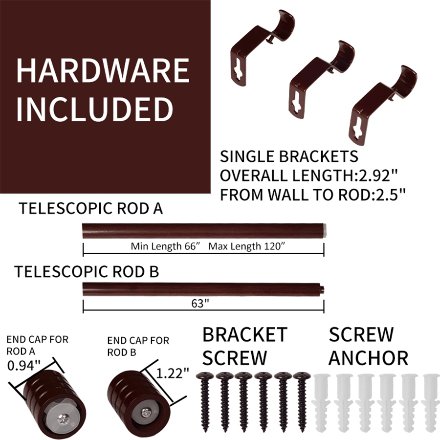 MORE BASIC CURTAIN ROD OPTIONS Basic Adjustable Wood Curtain Rod Basic Adjustable Wood Curtain Rod Mandaue Foam