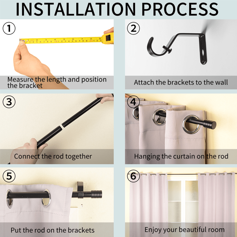 MORE BASIC CURTAIN ROD OPTIONS Basic Adjustable Wood Curtain Rod Basic Adjustable Wood Curtain Rod Mandaue Foam