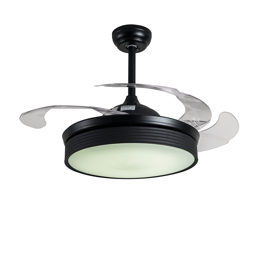 Eli Ceiling Fan + Retractable Blades Eli Ceiling Fan + Retractable Blades Black Mandaue Foam