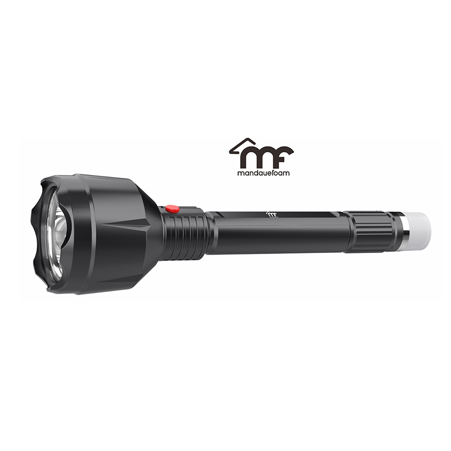 LED Rechargeable Flashlight + Rear Lamp