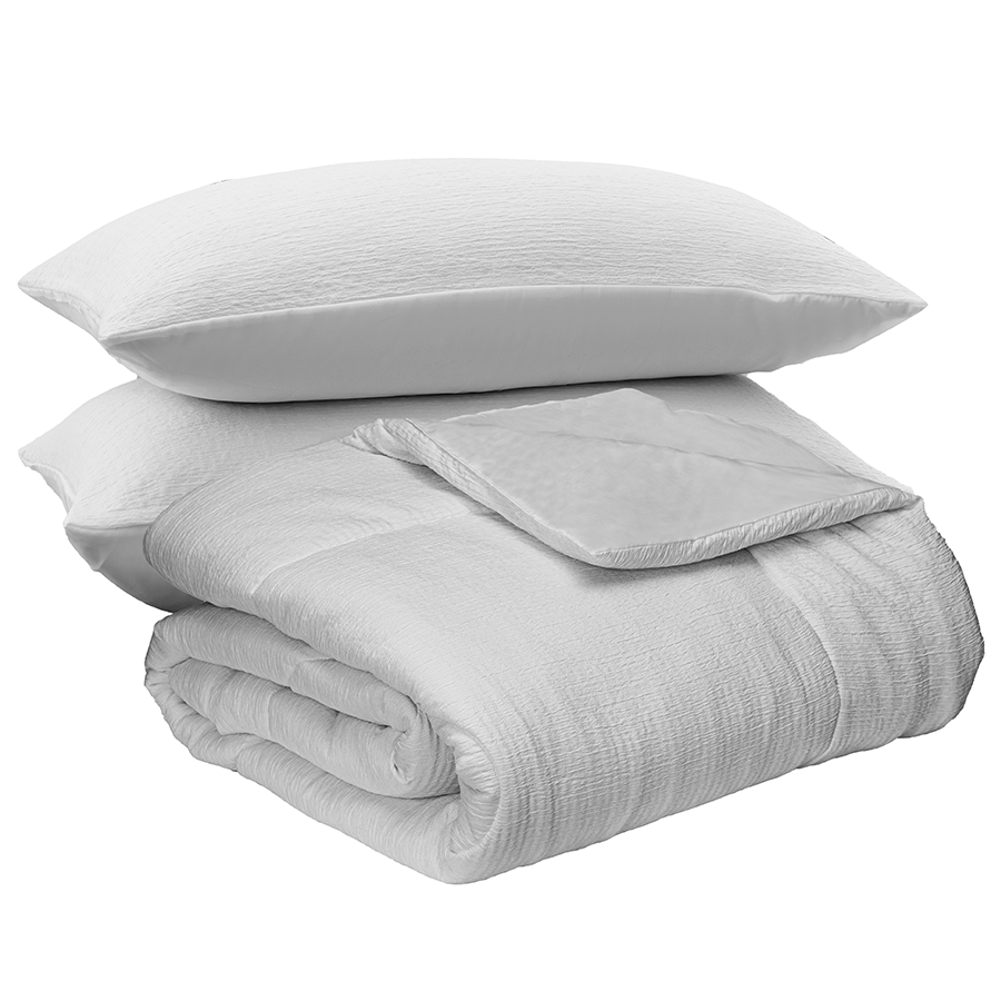 Soft Washed Textured Comforter Set