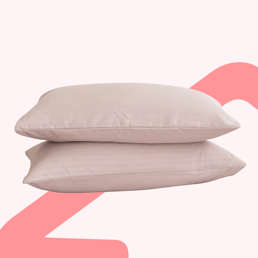 Deluxe Rose Dust Plain Pillowcases