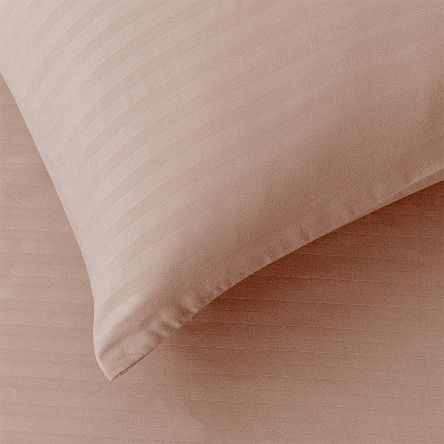 Deluxe Rose Dust Plain Pillowcases