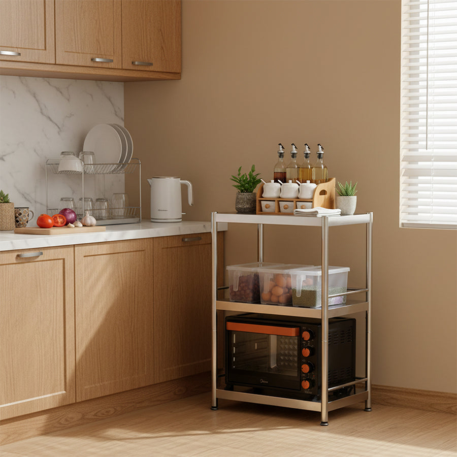 Weston 60 SS 3 Tier Metal Rack