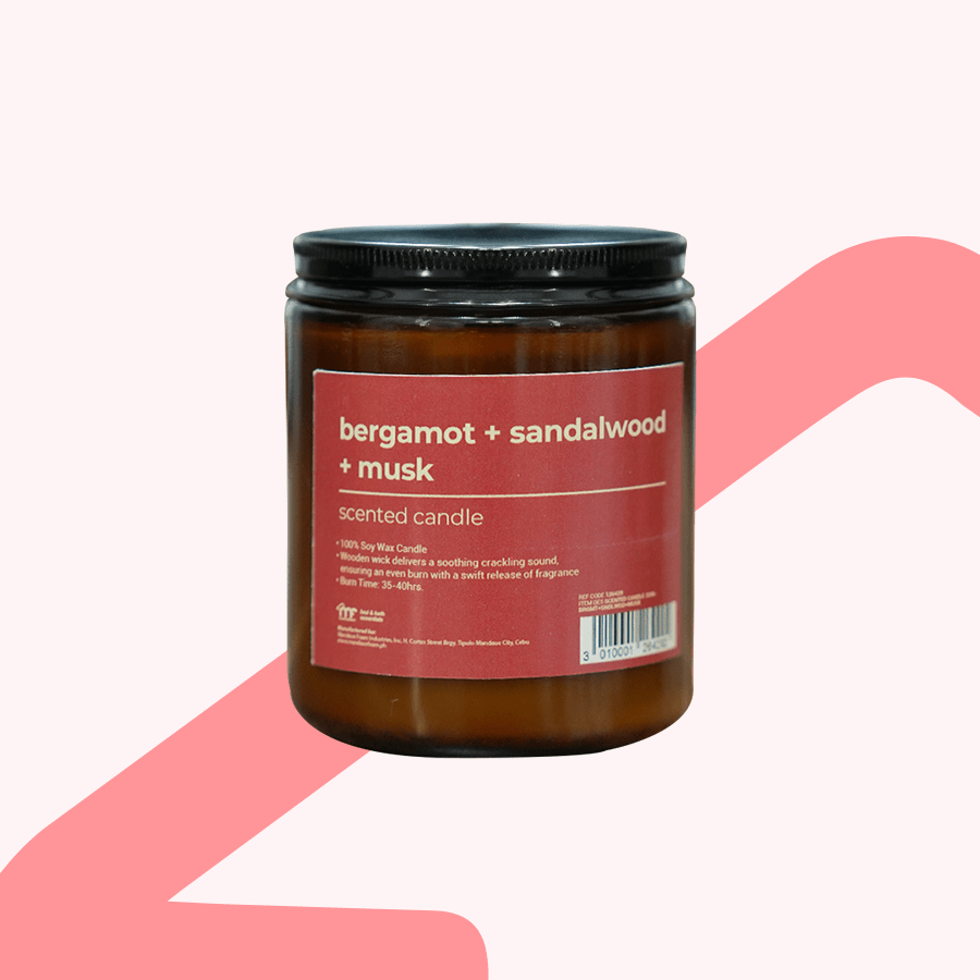 Scented Candle 220g - Bergamot+ Sandalwood + Musk