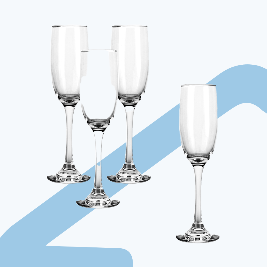 Dion Champagne Glass 4pc Set - 8oz