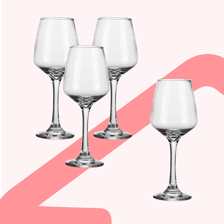 Delvy Wine Glass 4pc Set - 7oz