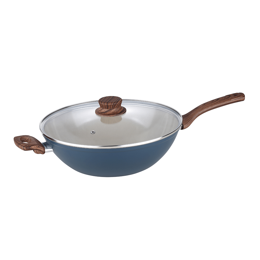 Cole Ceramic Non-stick Wok with Lid Cole Ceramic Non-stick Wok with Lid Mandaue Foam