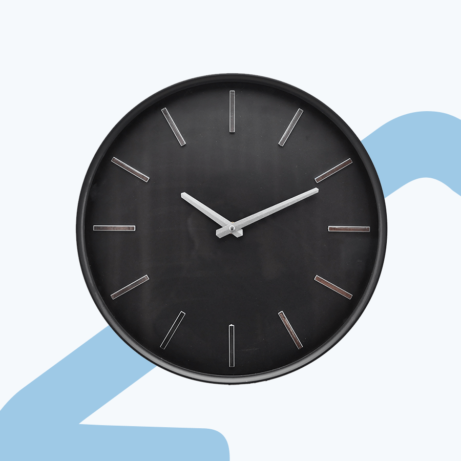 Ernik Black Wall Clock