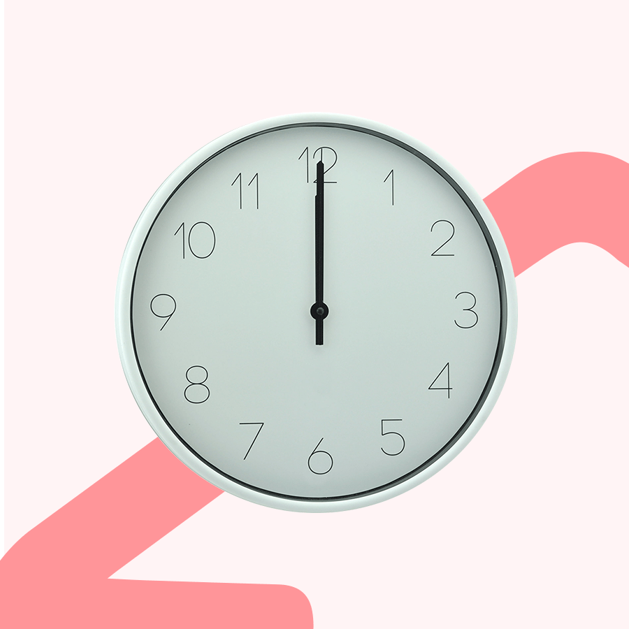 Evron White Wall Clock