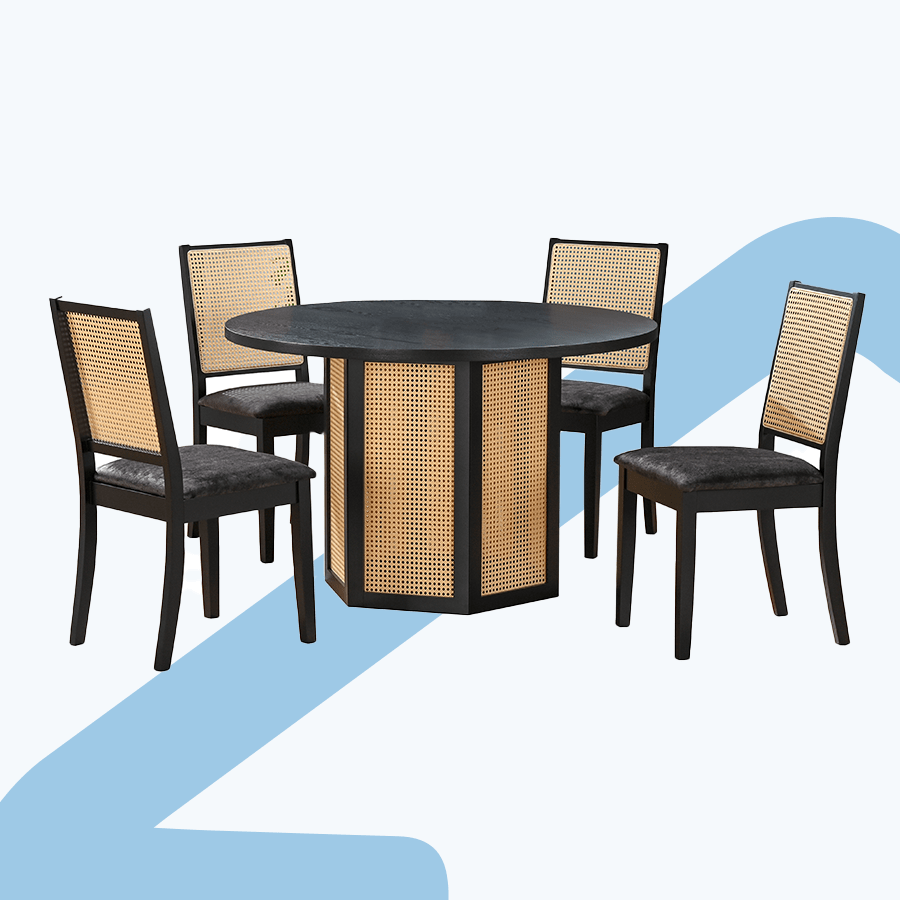 Adela + Renee 4 Seater Dining Set