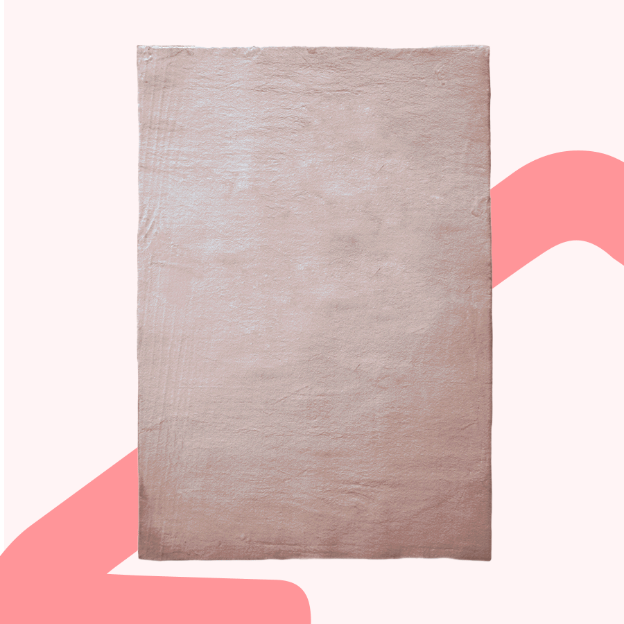 Saven Ash Rose Shaggy Rug