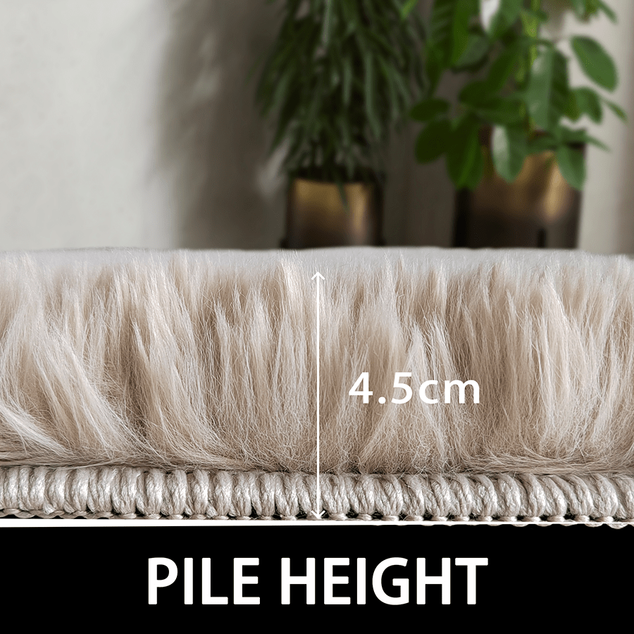 Arven Almond Latte Shaggy Rug