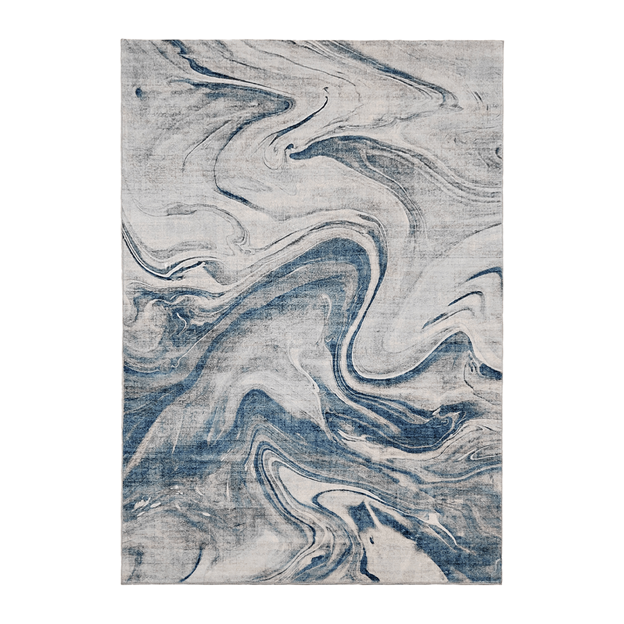 Andrik Blue Waves Printed Rug Andrik Blue Waves Printed Rug Mandaue Foam