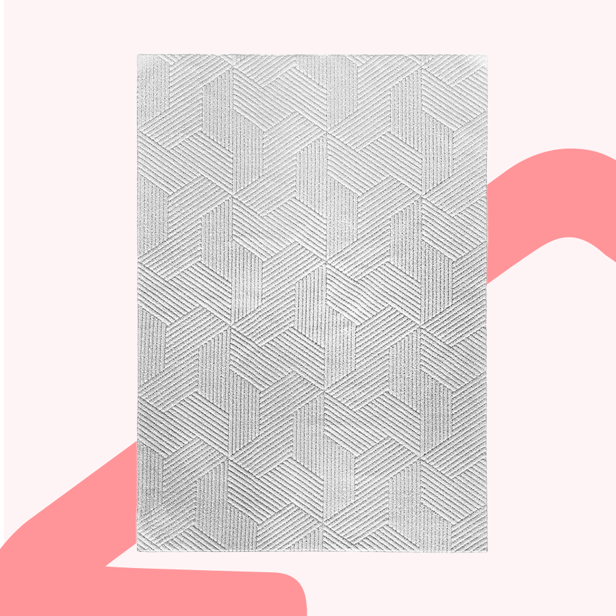 Alena White Flatweave Rug