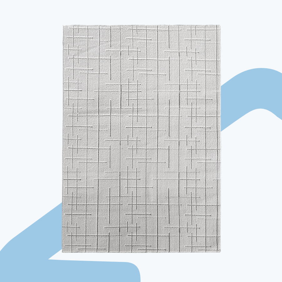 Asya White + Gray Flatweave Rug