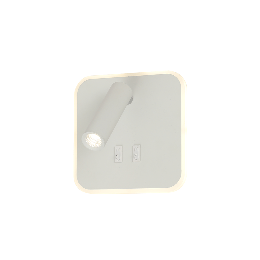 Gund White LED Wall Spotlight with Backlight