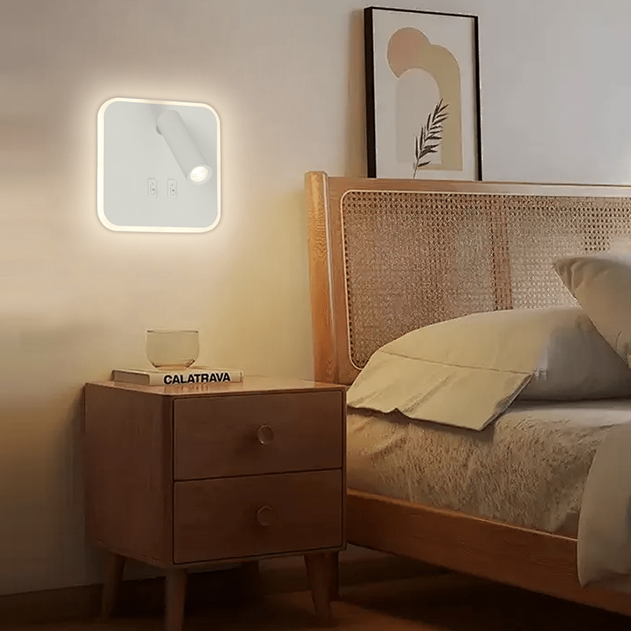 Gund White LED Wall Spotlight with Backlight