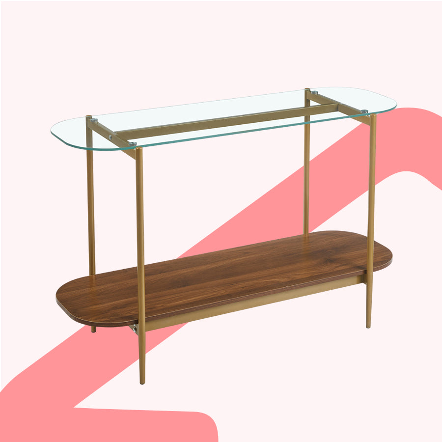 Bexley Glass Top Console Table
