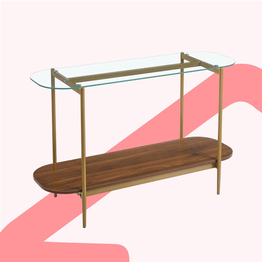 Bexley Glass Top Console Table