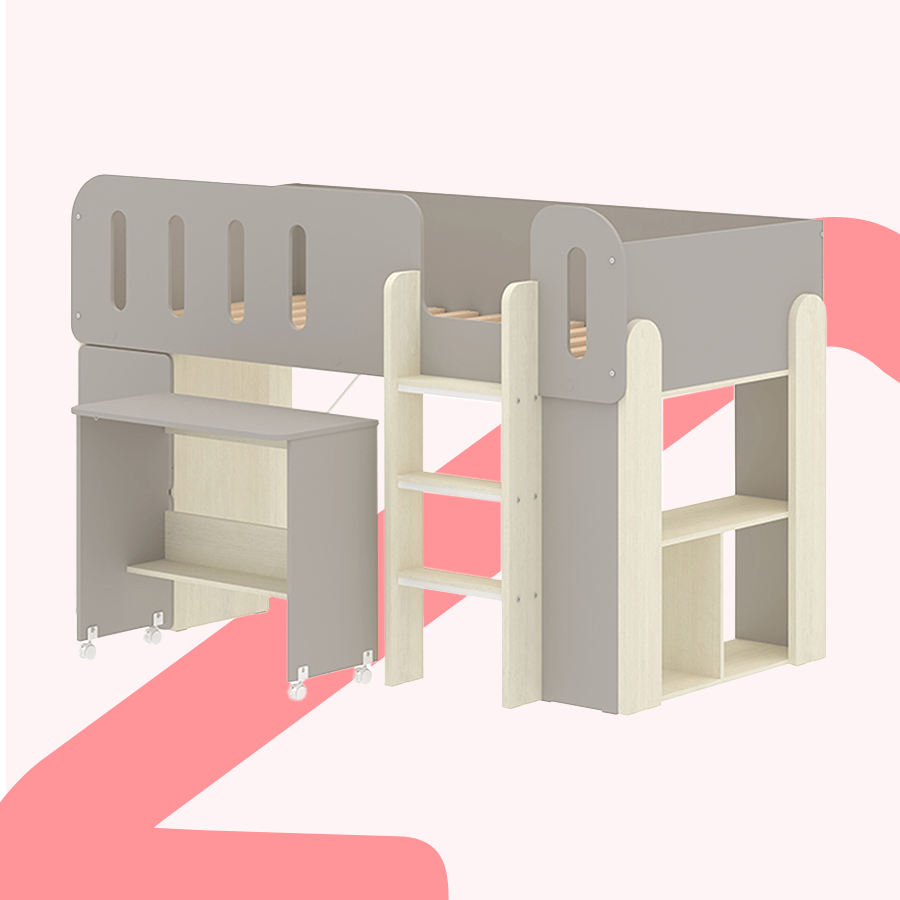 Zella Loft Bedset with Desk