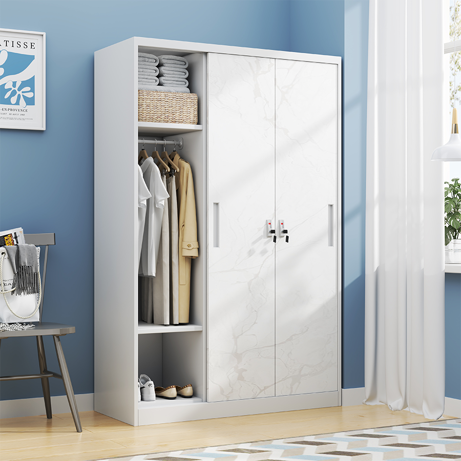Theodore 3 Door Metal Wardrobe