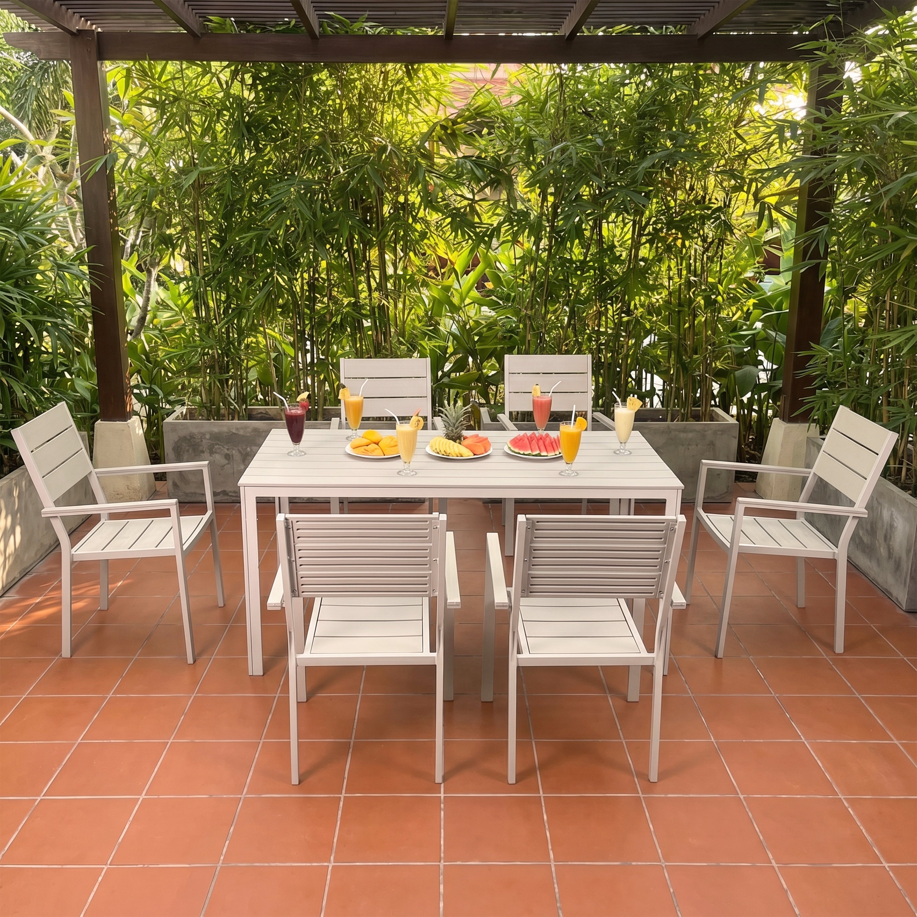 Monro 6 Seater Outdoor Dining Set