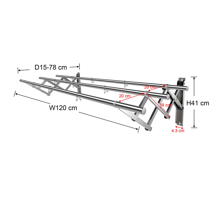 Byers Wall Mounted Drying Rack