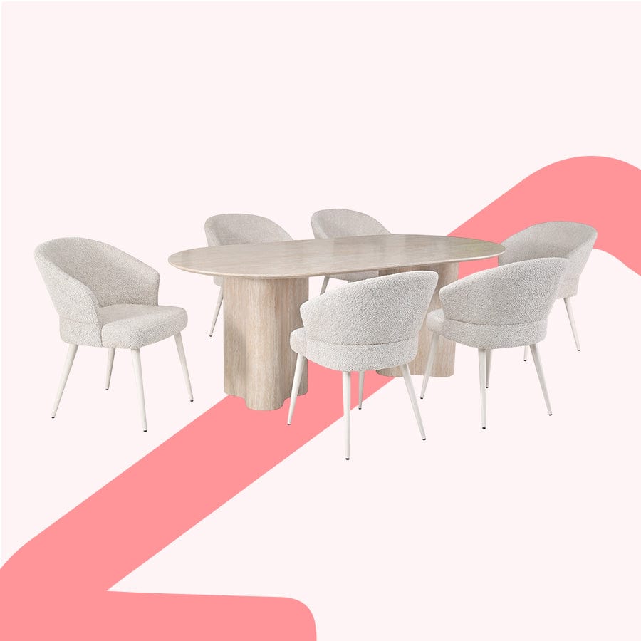 Olivia 6 Seater Dining Set