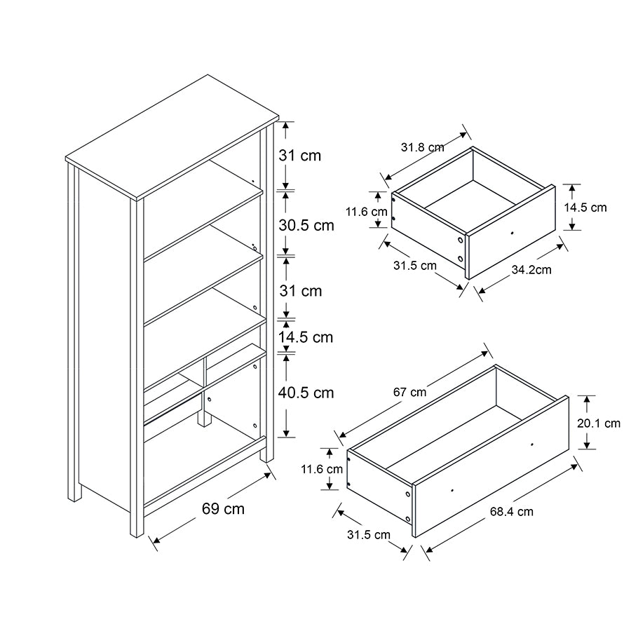 Amber Display Cabinet