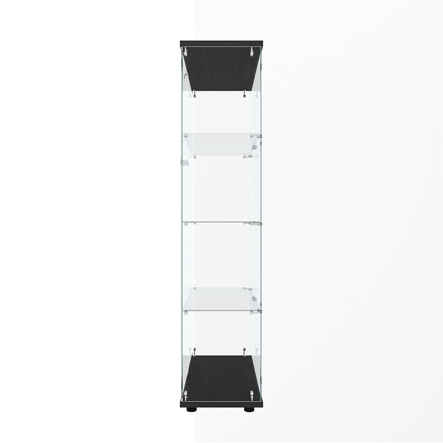 Serris 4 Tier 2 Door Glass Cabinet