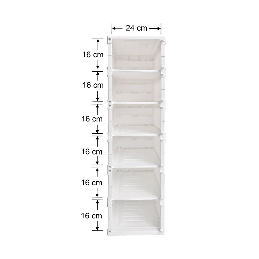 Flavian 6 Layer 6 Box Shoe Organizer